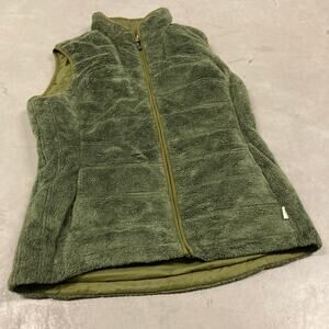 Reversible fur the north face puffer vest jacket